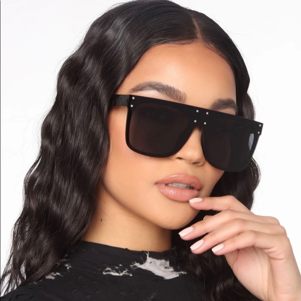 Fashion Nova Black Shade Google Sunglasses